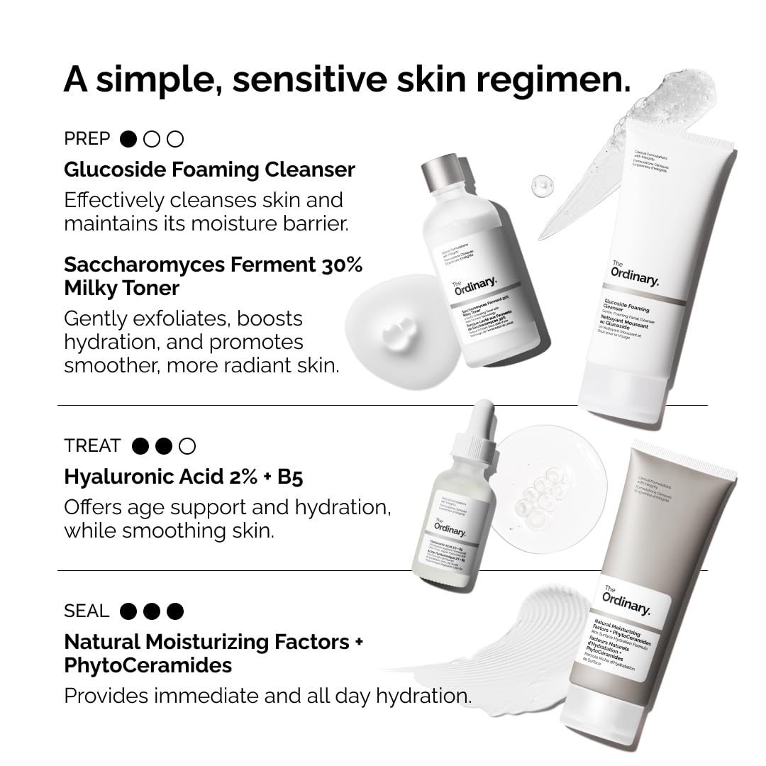 The Ordinary ingredient label detail highlighting plant-derived surfactants for gentle cleansing