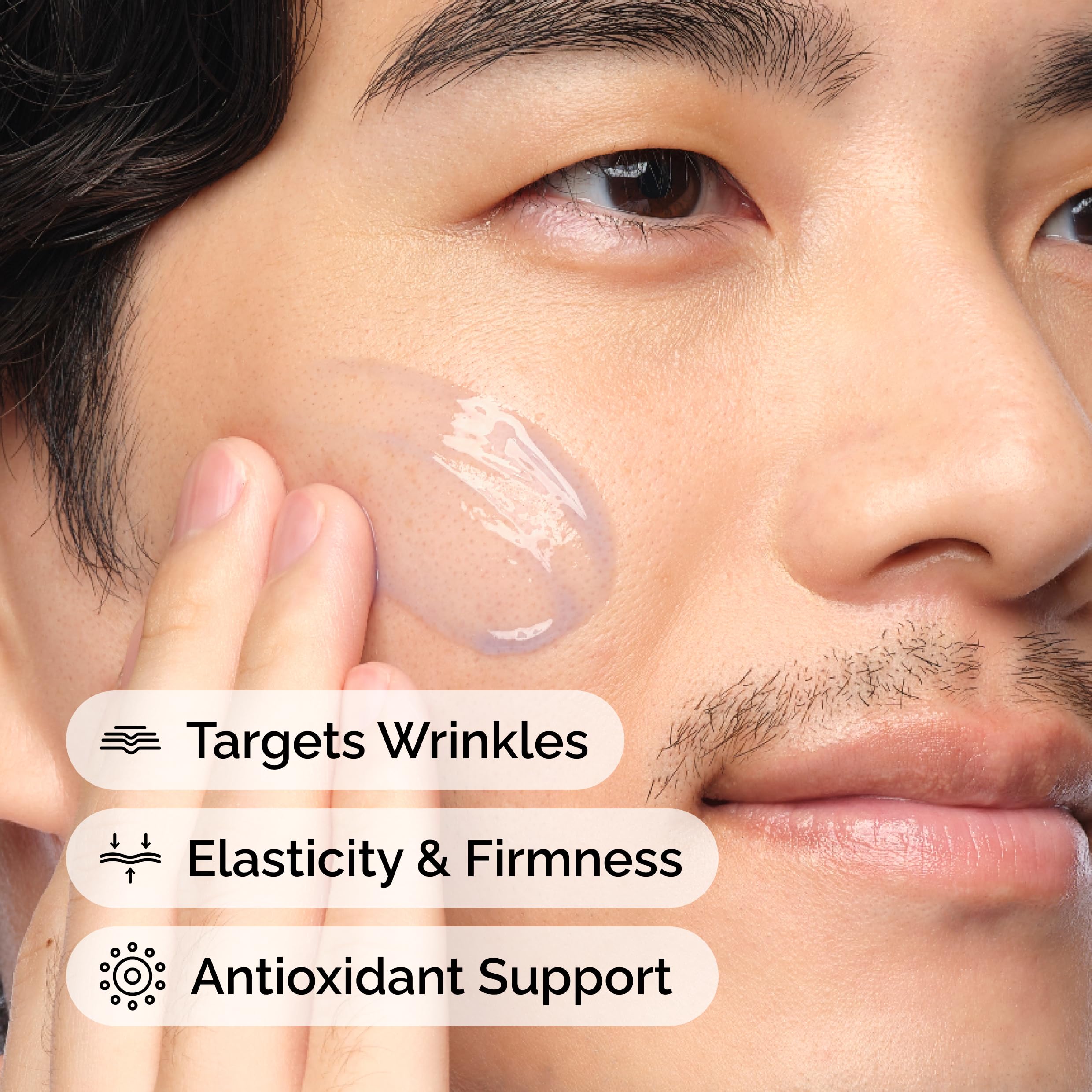 The Ordinary ingredient label close-up, highlighting peptide and copper composition benefit