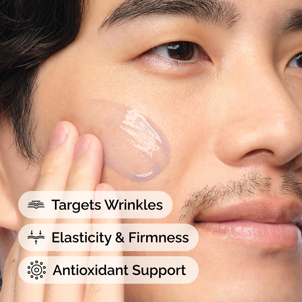 The Ordinary ingredient label close-up, highlighting peptide and copper composition benefit