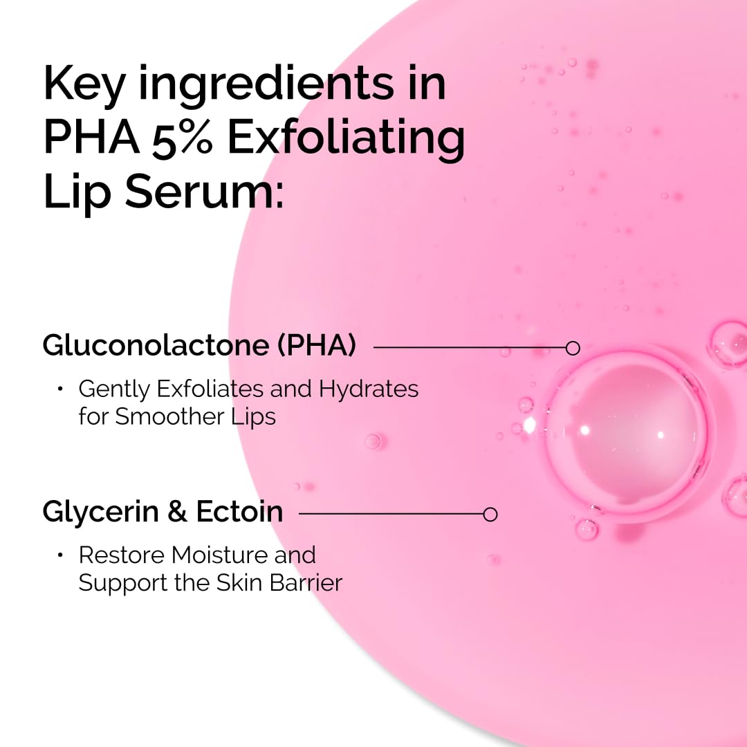 The Ordinary lip serum on hand scale demonstrating product size and travel-friendly convenience