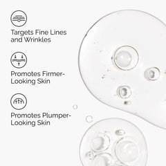 The Ordinary ingredient label highlighting Matrixyl peptides and hyaluronic acid benefits