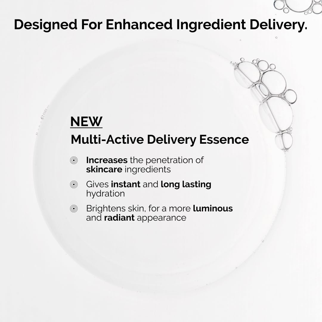 Close-up texture of The Ordinary essence highlighting lightweight hydrating finish