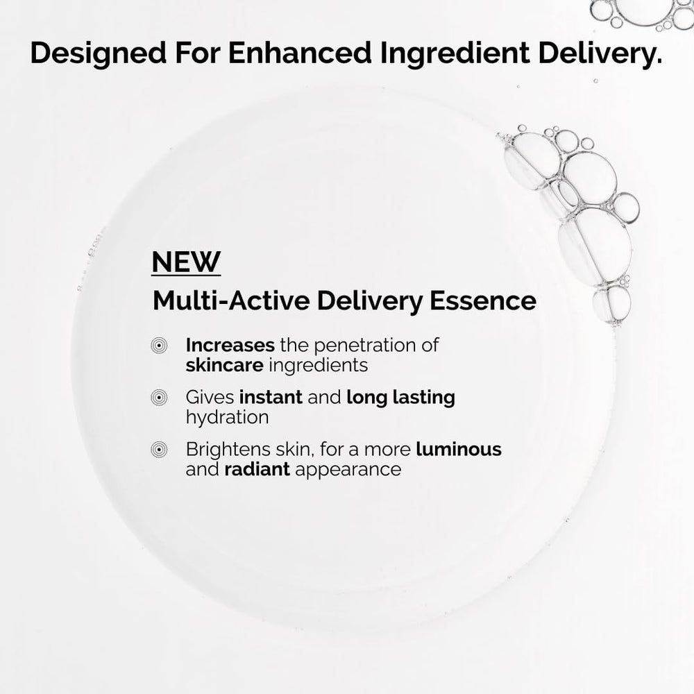 Close-up texture of The Ordinary essence highlighting lightweight hydrating finish