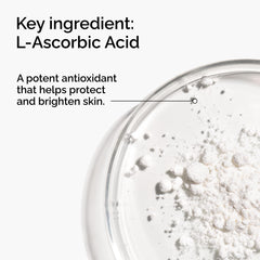 The Ordinary powder close-up texture in jar illustrating fine granules for easy mixing