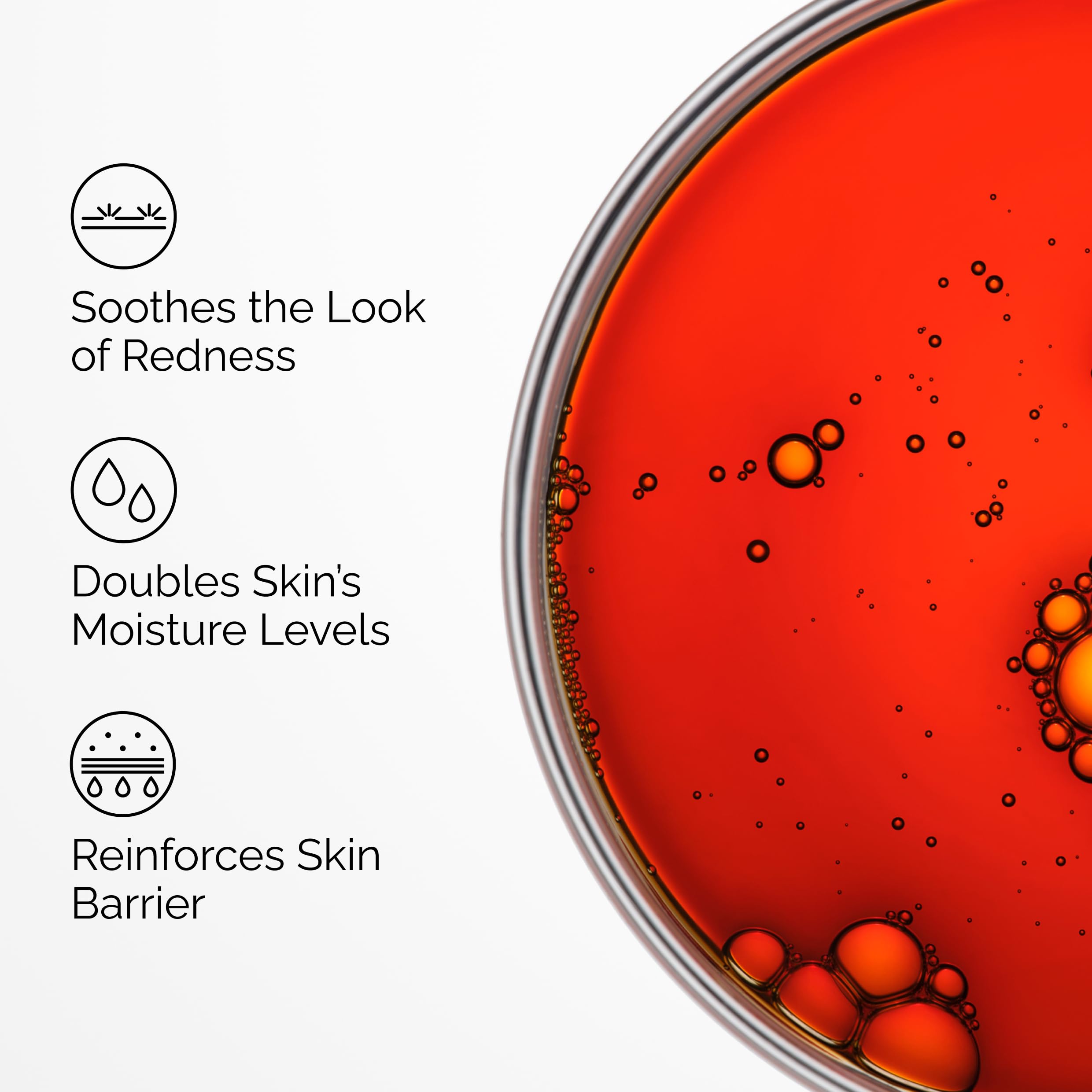 Close-up of The Ordinary Pycnogenol serum texture highlighting non-greasy oil-like finish and natural color