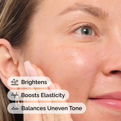 The Ordinary with rosehip seeds illustrating organic source and natural potency benefit
