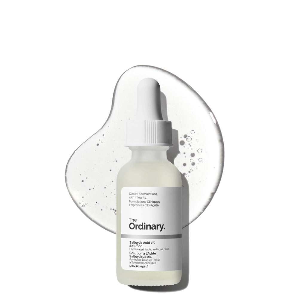 The Ordinary front bottle showing clean packaging and easy use benefit