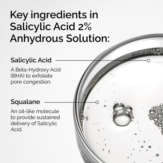 The Ordinary dropper dispensing serum showing silky squalane texture
