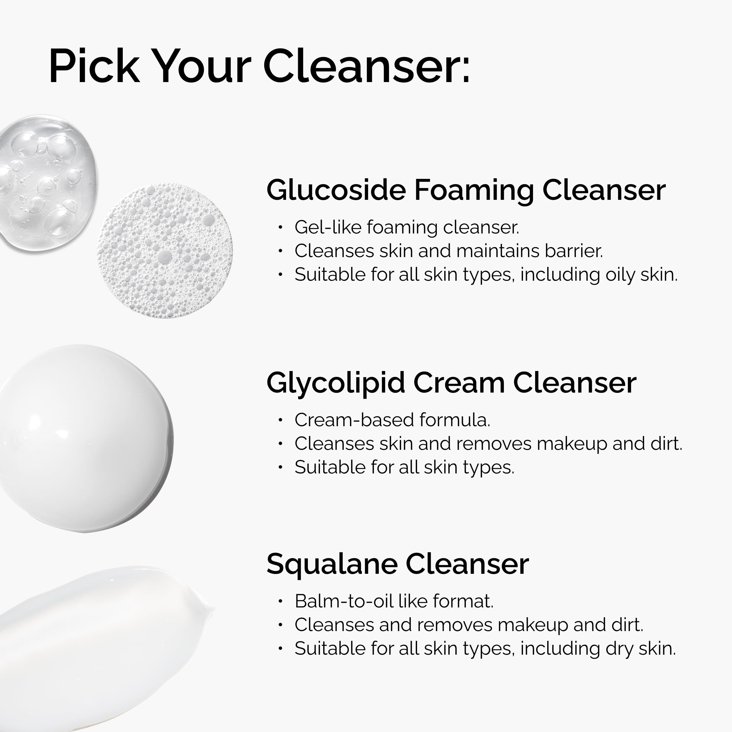 The Ordinary squalane cleanser bottle on bath counter in lifestyle scene promoting hydrated skin