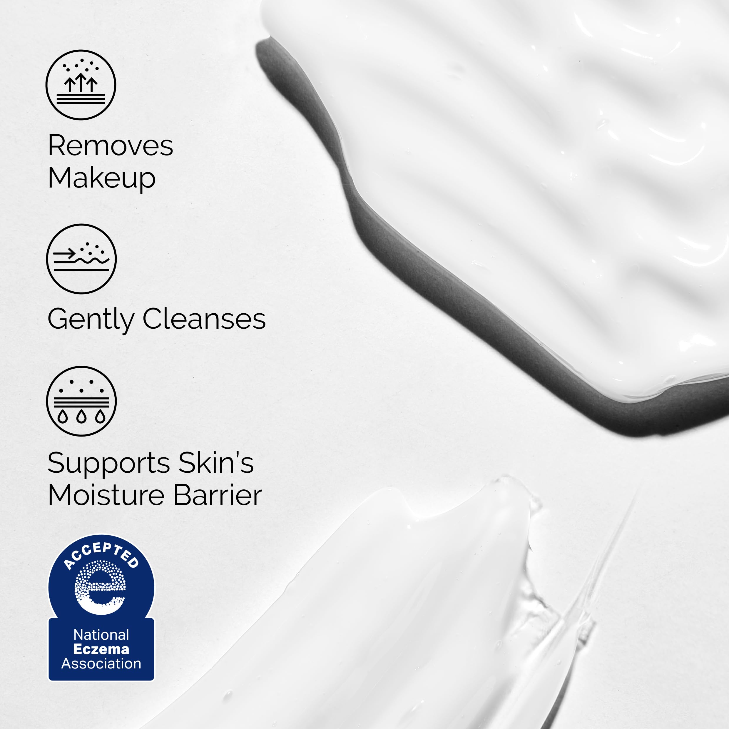 The Ordinary squalane cleanser in hand being warmed before application to remove makeup effectively