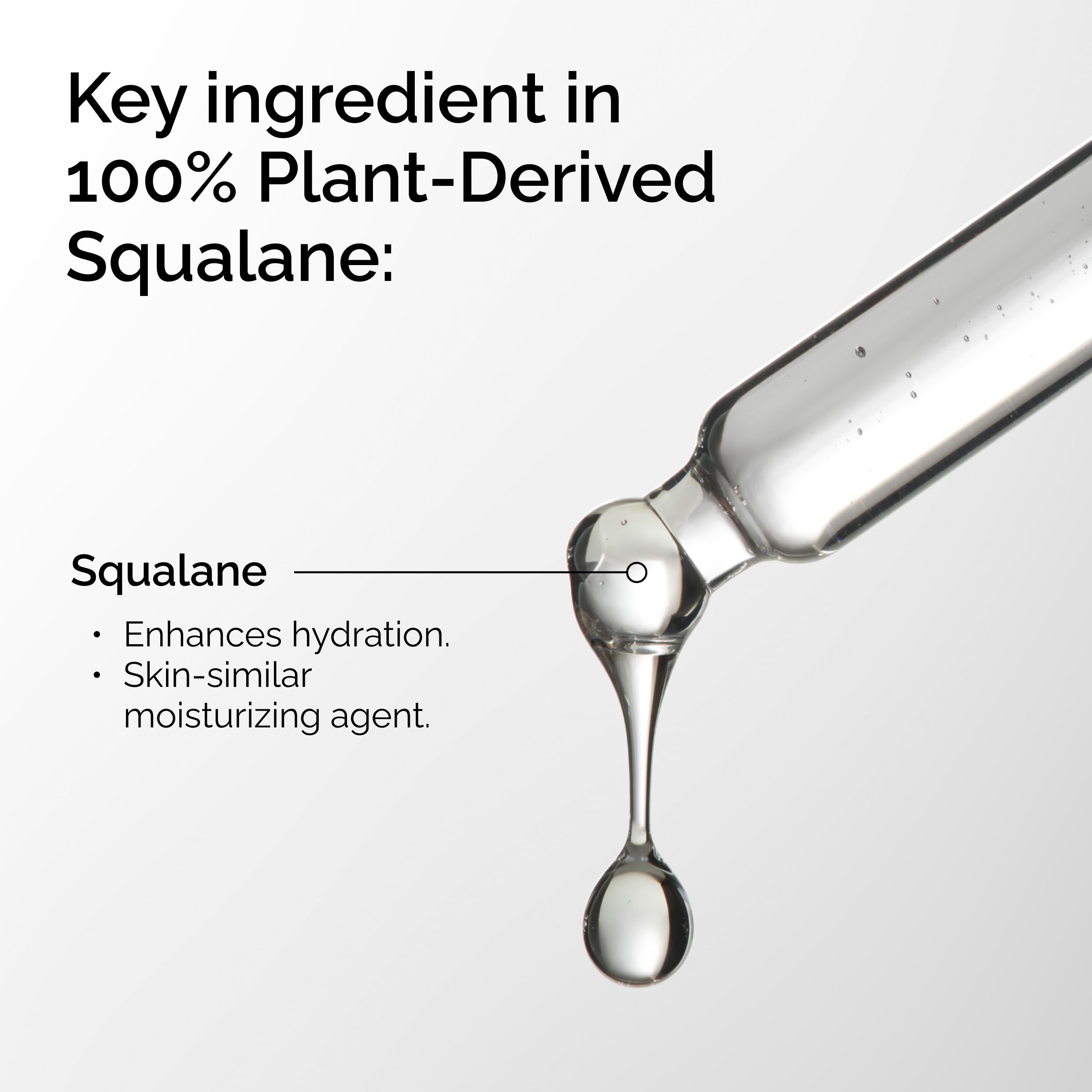 The Ordinary squalane dropper dispensing oil for controlled, mess-free application benefit