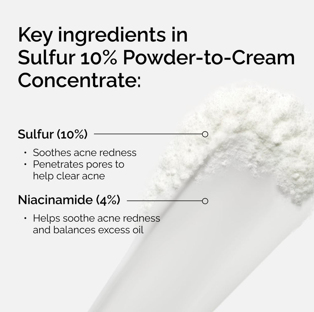 The Ordinary powder-to-cream on fingertip demonstrating easy activation