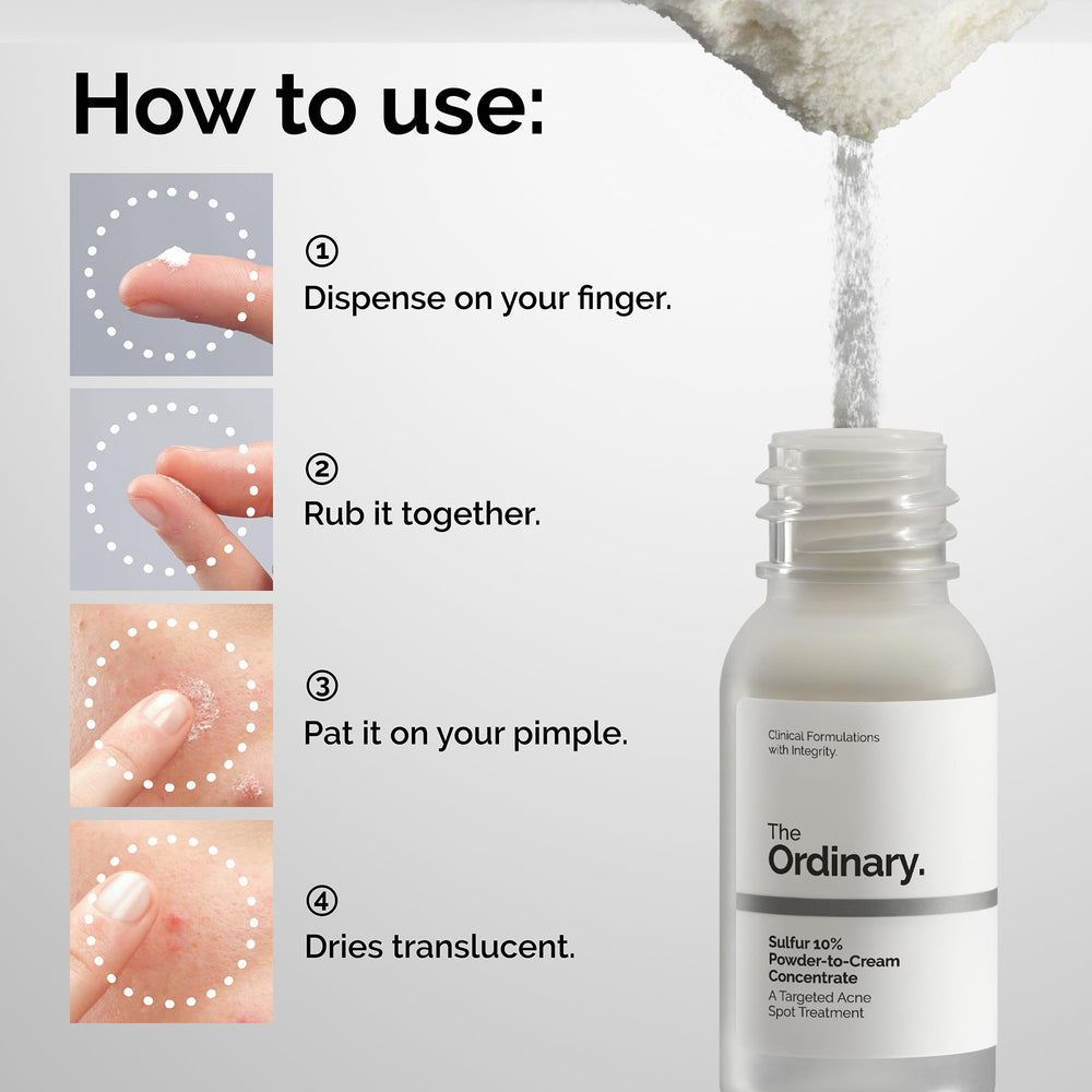 The Ordinary close-up of transformed cream texture offering discreet coverage