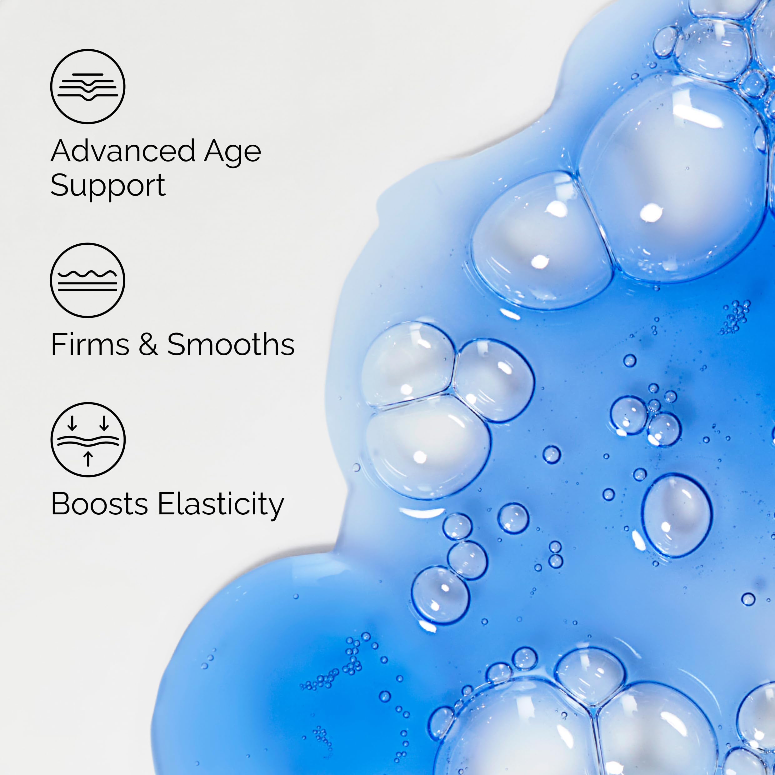 The Ordinary close-up of serum texture on skin, showing lightweight absorption benefit