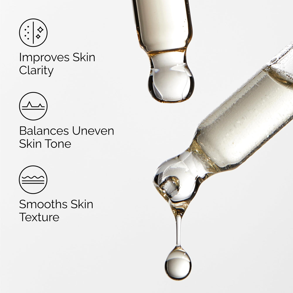 The Ordinary serum texture on hand highlighting smooth hydration benefit
