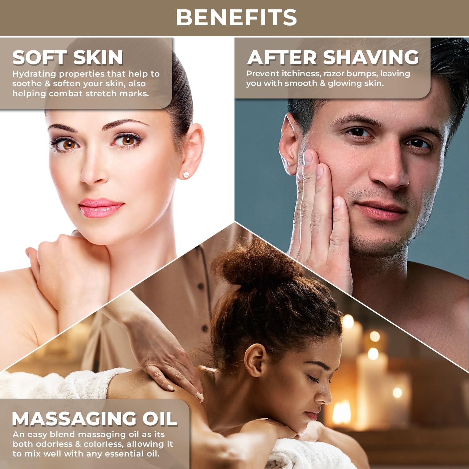 The Organic Forest oil dropper applying to hair ends for shine and manageability benefit