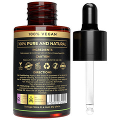 The Organic Forest grapeseed oil pouring drop demonstrating smooth glide for massage