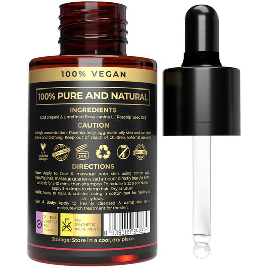 The Organic Forest pipette close-up dispensing oil for precise application