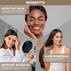 The Organic Forest sesame oil massage on scalp illustrating nourishment and relaxation benefit
