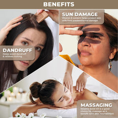 The Organic Forest sesame oil texture on skin demonstrating fast absorption and moisturize benefit