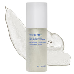 The Outset front packaging showing 5 fl oz bottle and clean design, gentle cleansing benefit