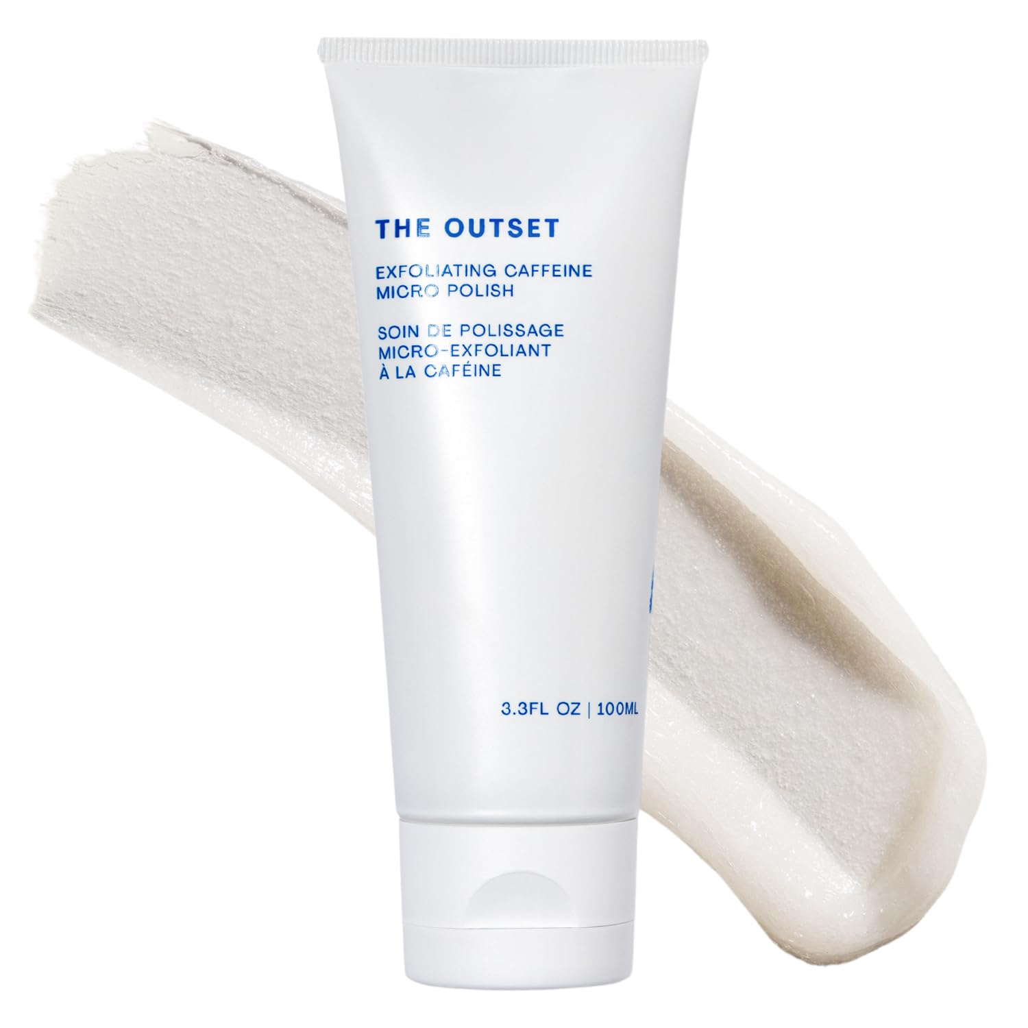 The Outset front packaging showing clean label and compact tube benefit: clear product ID