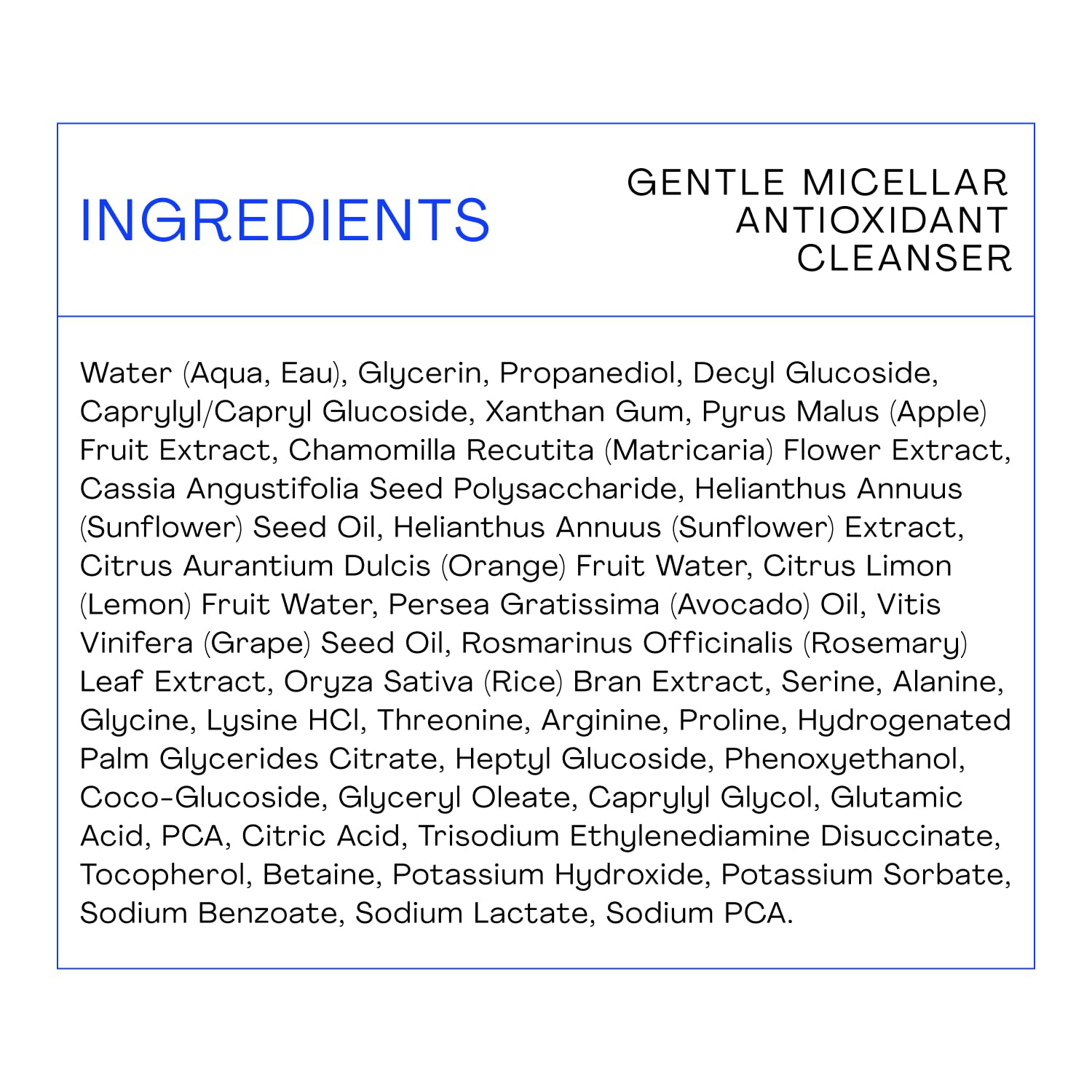 The Outset label and ingredient list close-up showing fragrance-free, vegan formulation