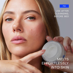 The Outset night cream next to a coin for size comparison and travel-ready benefit