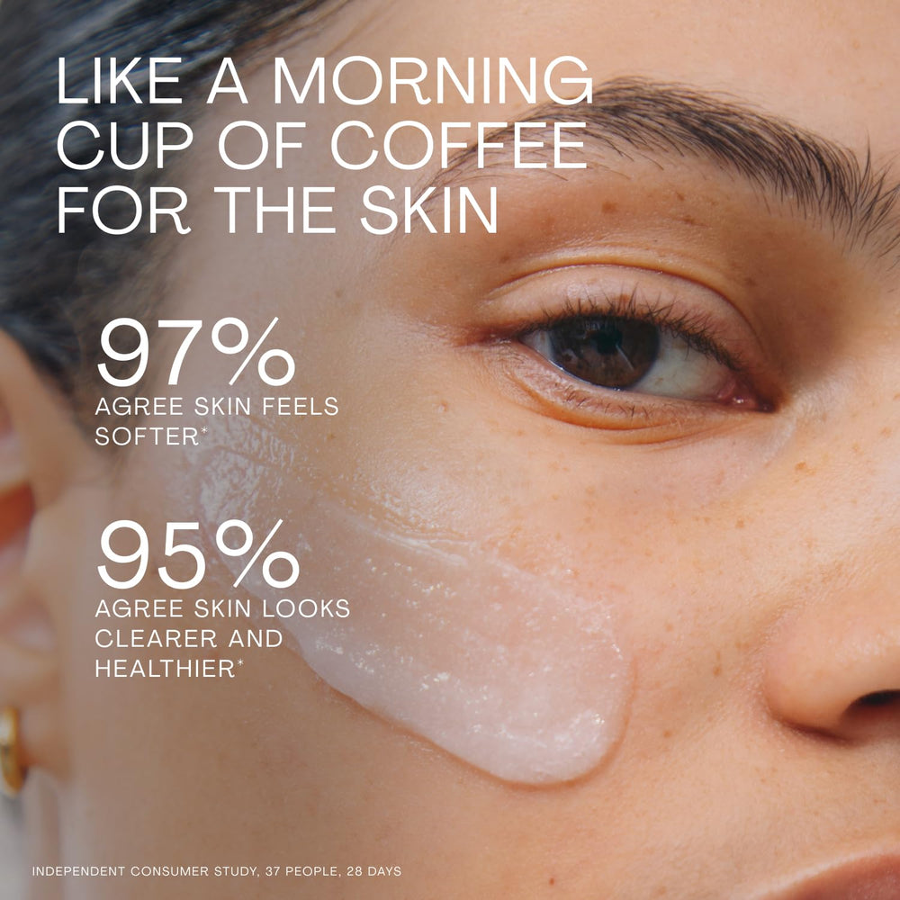 The Outset creamy texture close-up with fine granules showing gentle exfoliation benefit