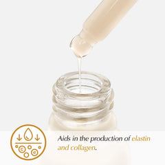 The Potions serum texture close-up, highlighting fast-absorbing, lightweight feel