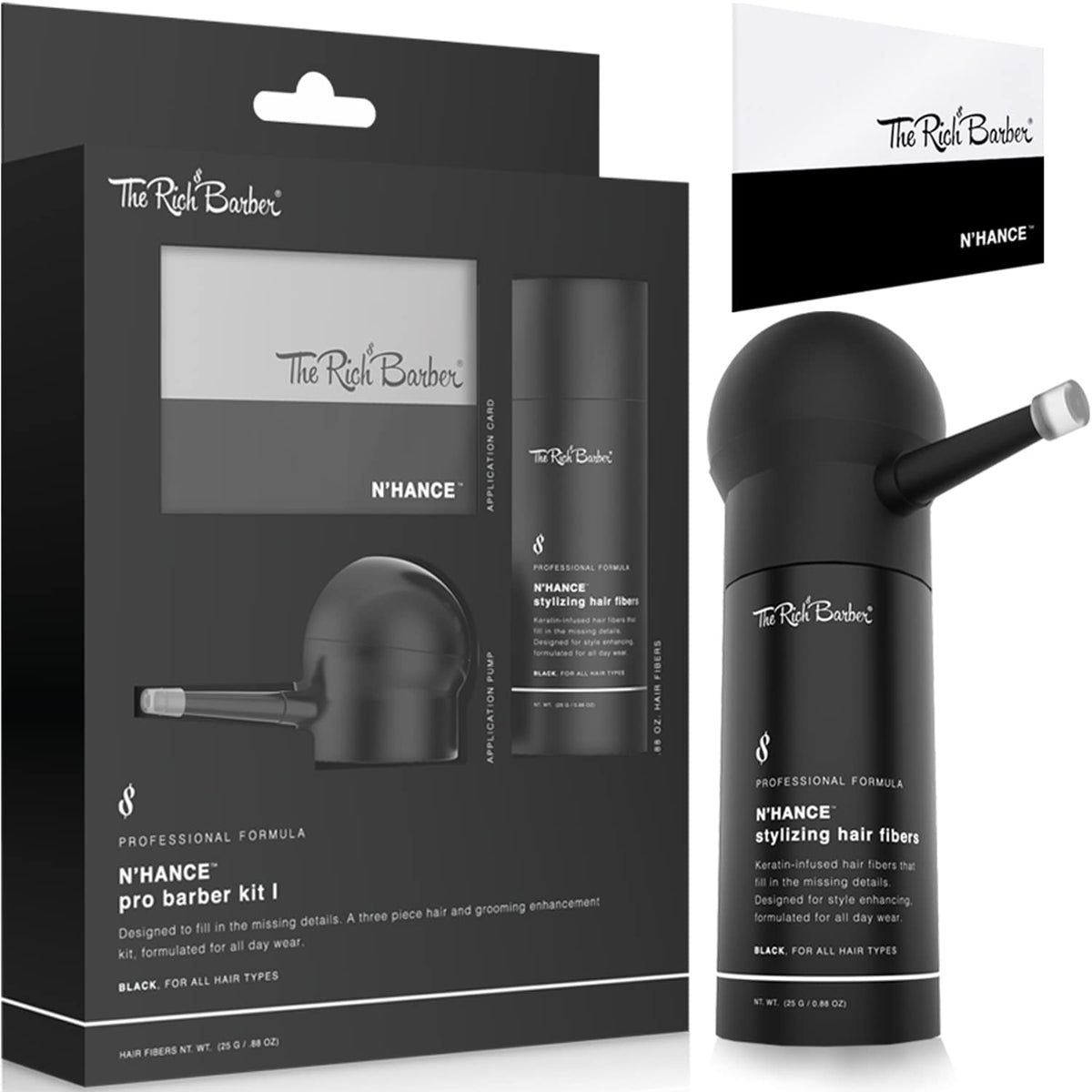 The Rich Barber front packaging showing kit and benefits