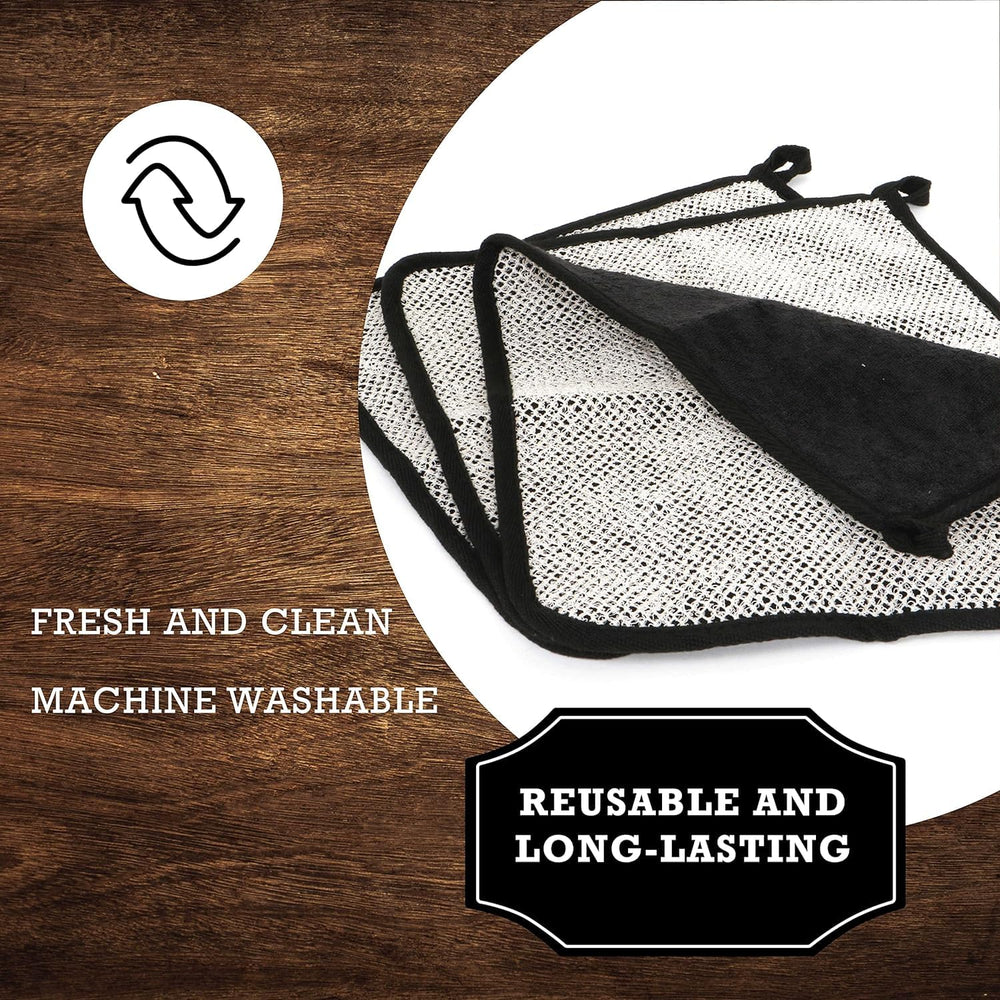 The Rustic Man wash cloth creating rich lather to boost cleansing performance