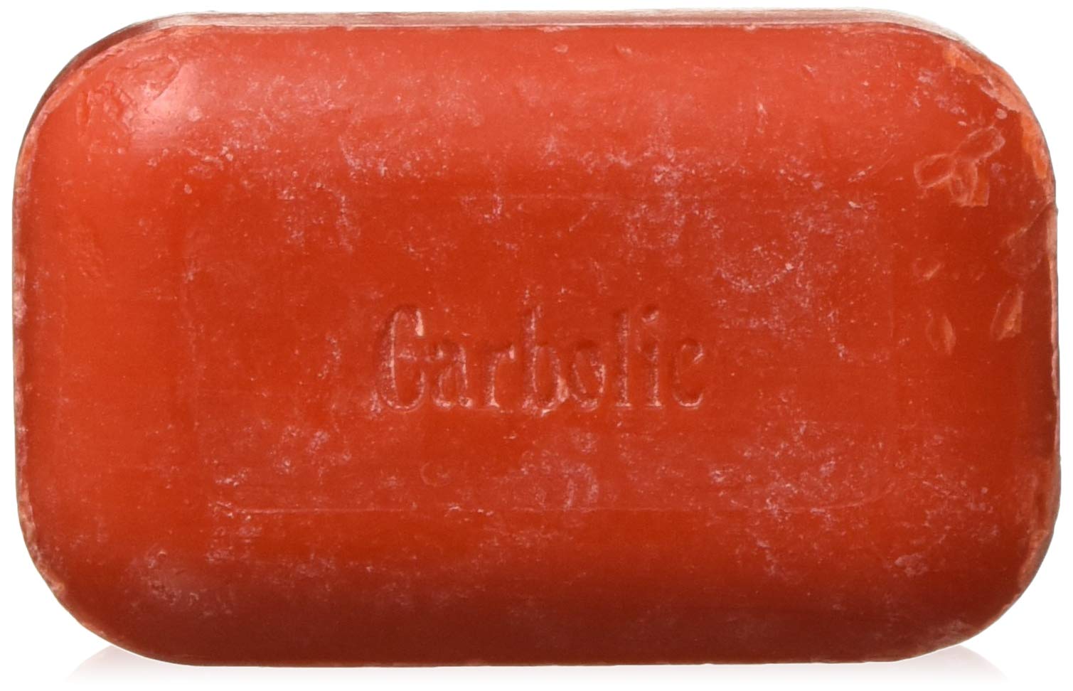THE SOAP WORKS bar front view showing carbolic scent and travel friendly design benefit