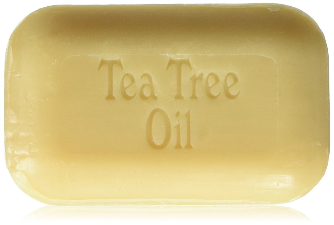 THE SOAP WORKS tea tree soap front view showing firm bar and refreshing cleanse