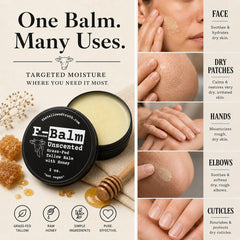The Tallowed Truth size comparison 2oz next to coin showing compact, travel-friendly moisturizer