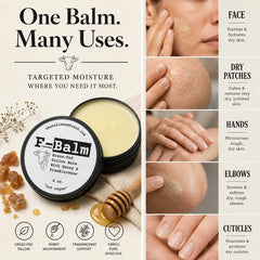 The Tallowed Truth texture close-up showing creamy balm and smooth spreadability