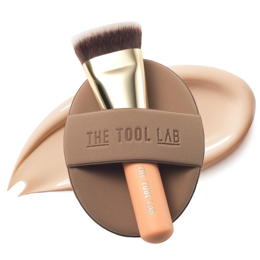 THE TOOL LAB brush front view showing compact design and easy buffing