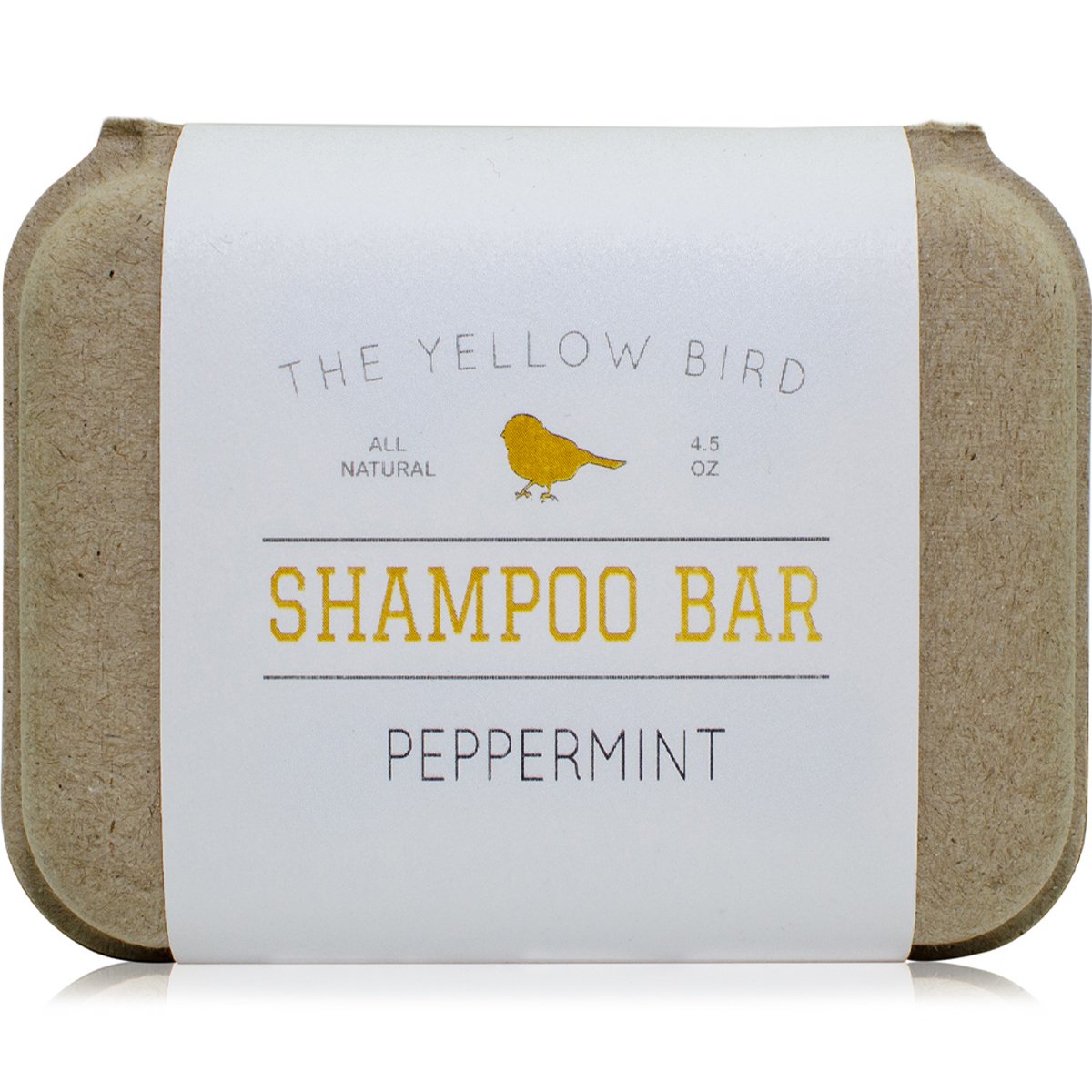 The Yellow Bird bar front packaging showing natural peppermint and benefits