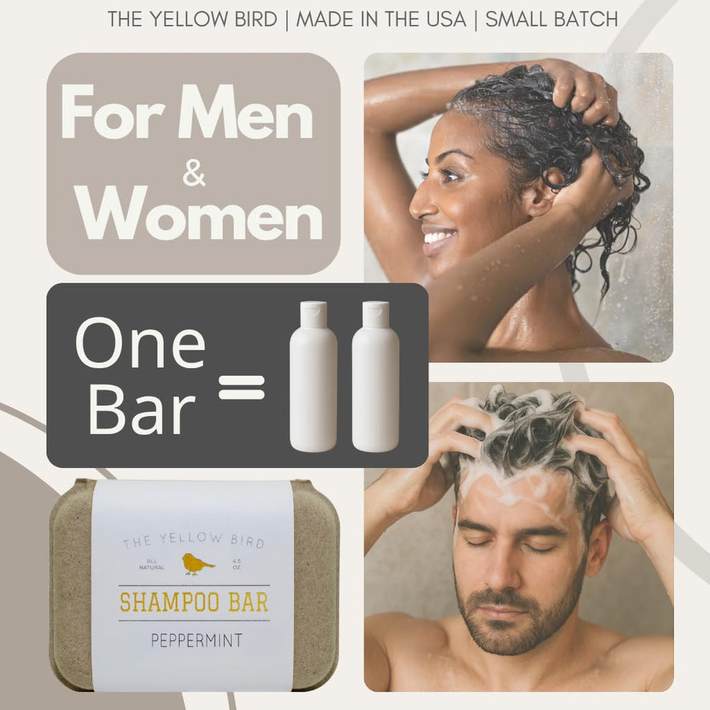 Hand holding The Yellow Bird bar to show compact travel-friendly scale