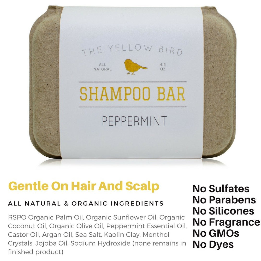 Lather from The Yellow Bird bar being massaged into hair for shine and softness