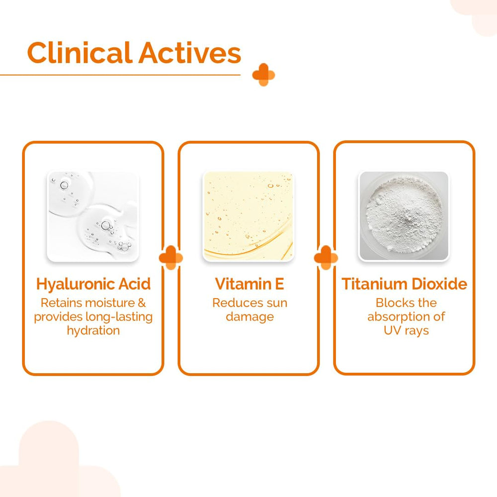 The Derma Co label close-up showing SPF, PA++++ and key actives