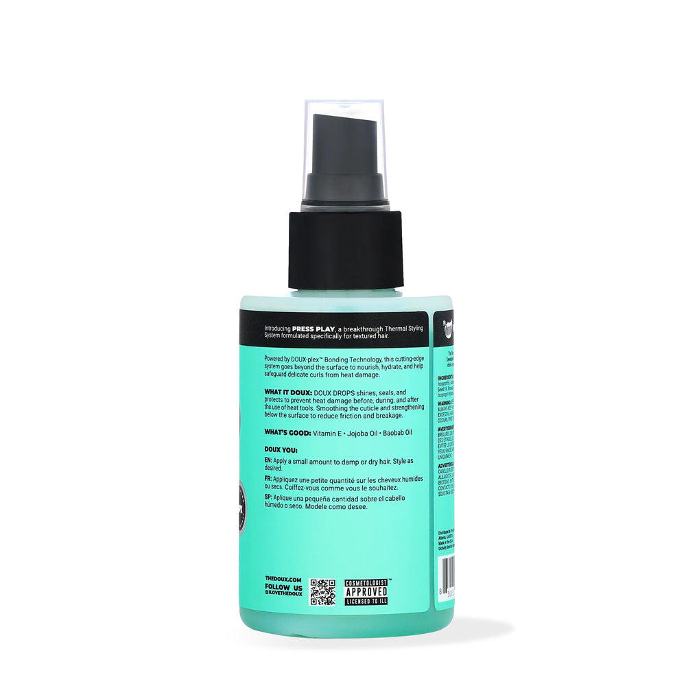 The Doux DOUX DROPS spray nozzle close-up for precise, even application benefit