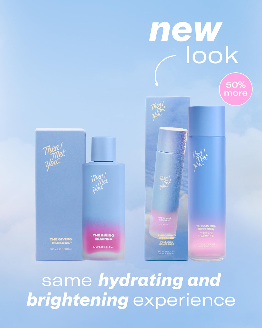Then I Met You packaging and label close-up showing clean-ingredient claims