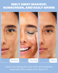 Then I Met You balm being scooped on hand for application, demonstrates effortless spread