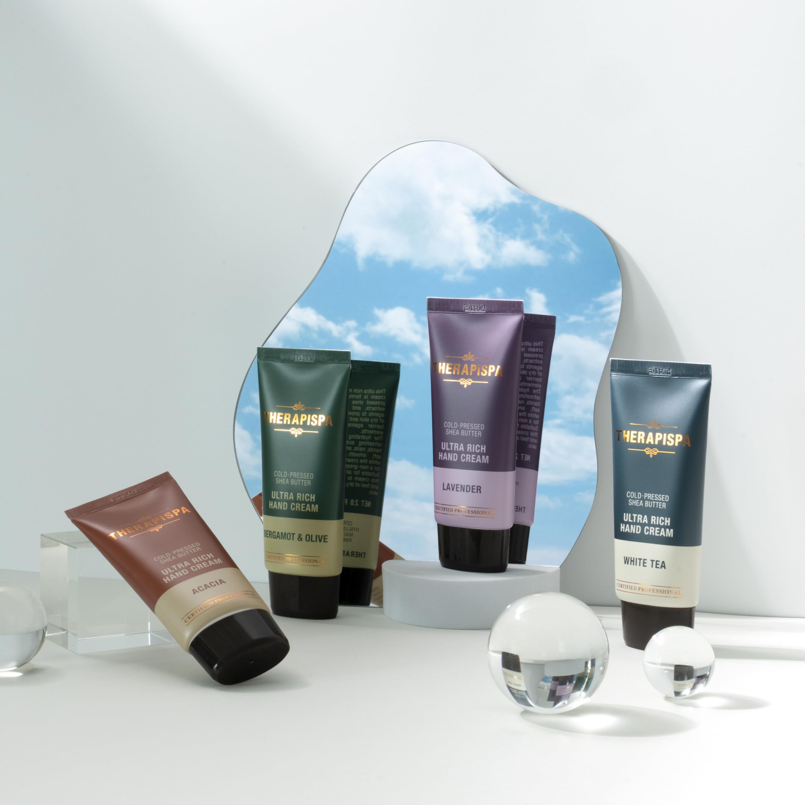 THERAPISPA cream in hand showing true size and convenient portability