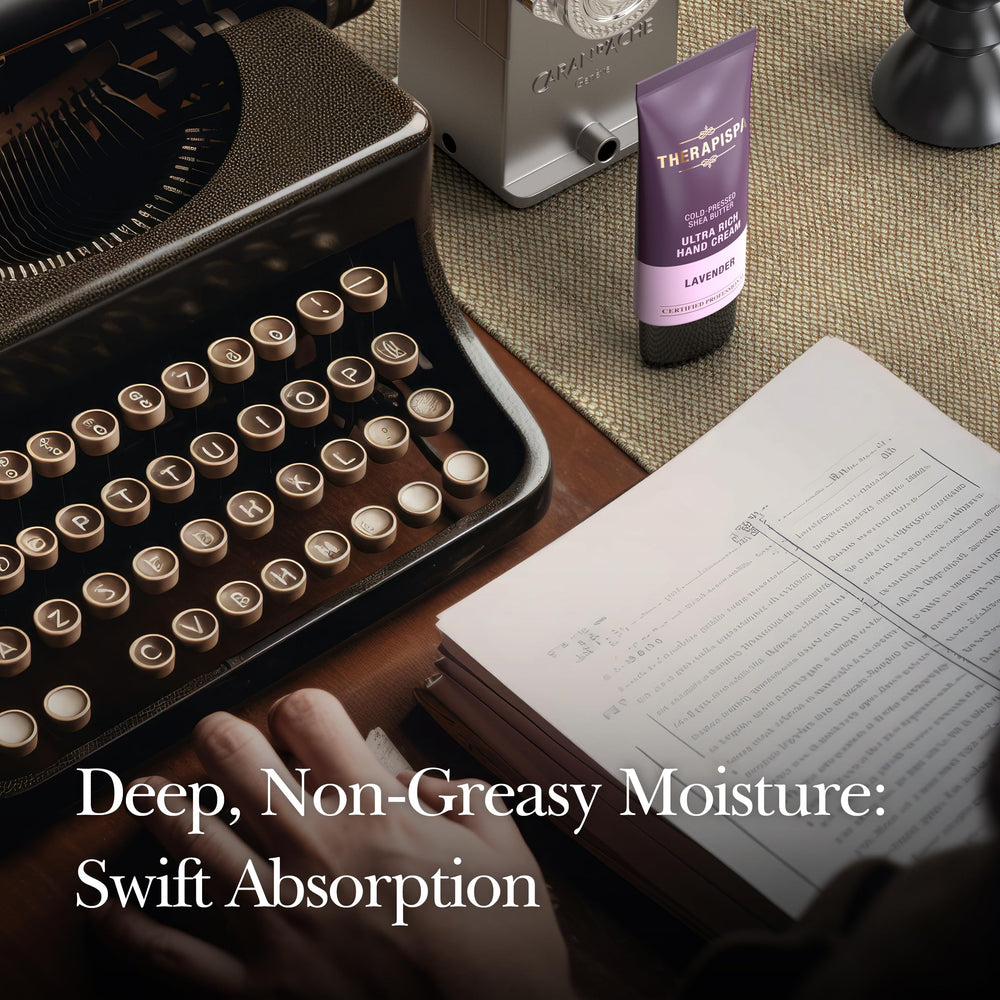 THERAPISPA cold-pressed shea butter ingredient shot for rich nourishment