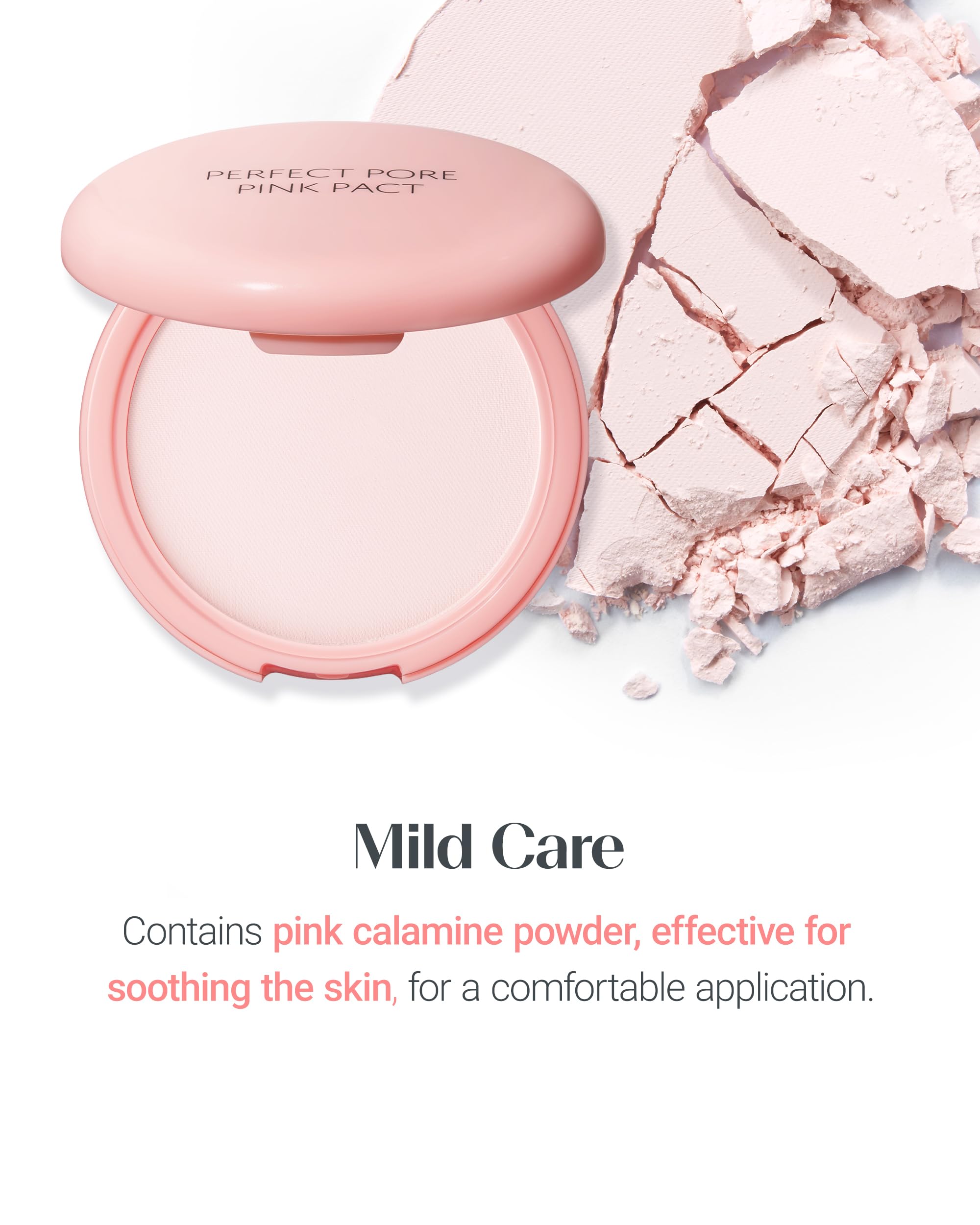 THESAEM brush applying powder on hand, illustrates seamless blend and blur
