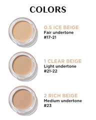THESAEM brush applying concealer to skin showing targeted coverage and professional finish