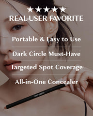 THESAEM concealer next to a coin to show portable size and on-the-go convenience