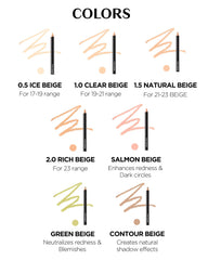 THESAEM creamy concealer texture swipe demonstrating blendability
